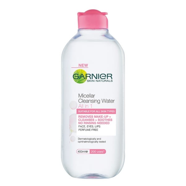 Garnier Micellar Cleansing Water, Facial Cleanser, Makeup Remover & Suitable for sensitive skin - 400ml.