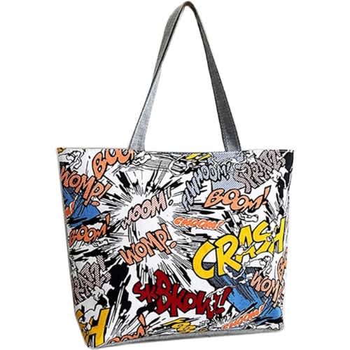 Shoulder Bag For Work / Shopping - Crash Design Multicolor.