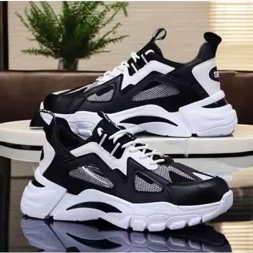Ladies Casual School /Party/ Trainers /Running Shoe - Black.