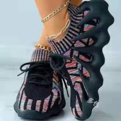 Womens Casual Socks Shoes - Sneakers.