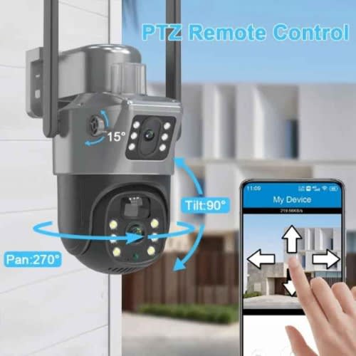 Dual Lens 4G V380Pro - Solar PTZ Cctv Camera.