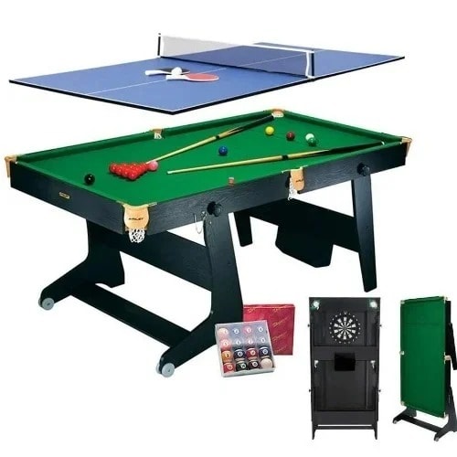 2 In 1 Foldable Snooker Board - 6ft.