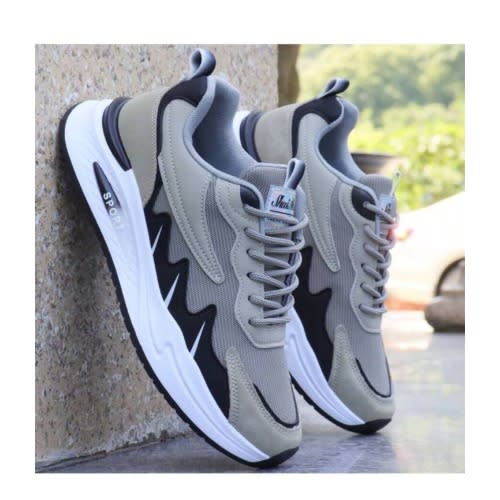 HZB Non Slip Casual Unisex Ash Sneakers.