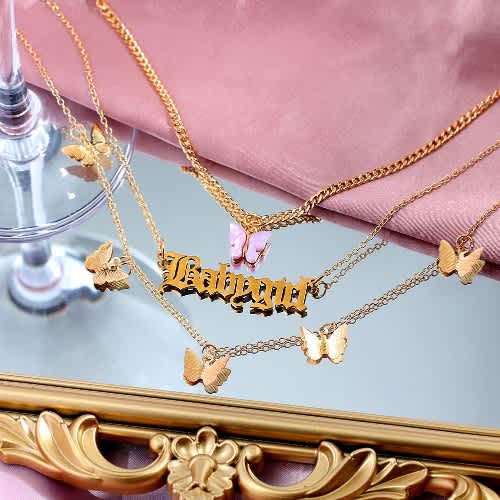 Baby Girl Chain With 3 Layer - View 2