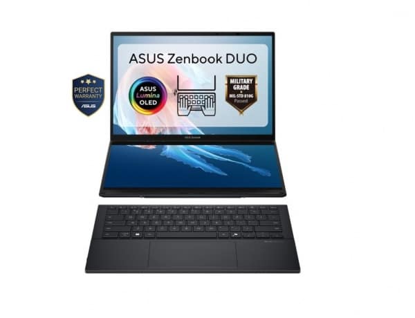 ZenbookDuo-TouchScreen-Intel Ultra 9-285H-32GB RAM-2TBSSD-14'3K-120Hz-Win11 Home-Stylus-Gray-UX8406CA