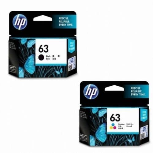 Hp 63 Ink Cartridge - Black & Tri Color Combo - View 2