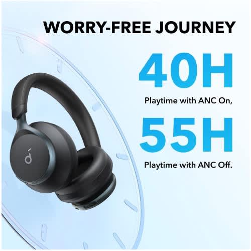 Soundcore By Anker- Space One- Active Noise Cancelling Headphones- 2x Stronger Voice - View 3