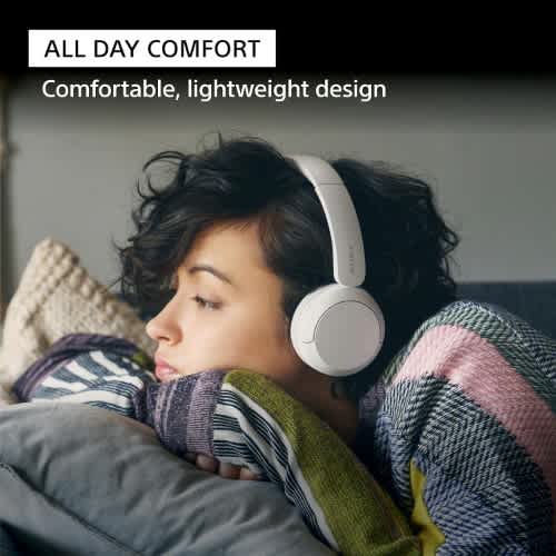 Sony Wh-ch520 Wireless Headphones Bluetooth On-ear Headset With Microphone- Blue - View 2