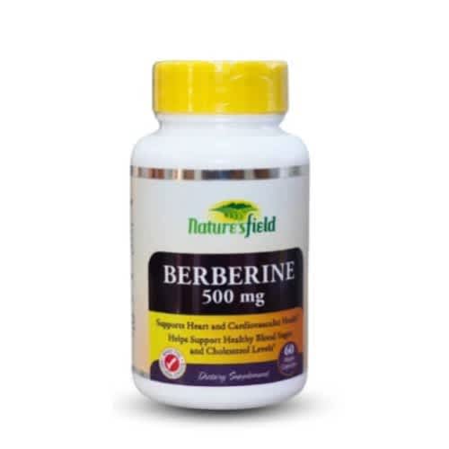 Nature's Field Berberine 500mg Supports Heart And Cardiovascular Health 60 Veggie Capsules - View 2