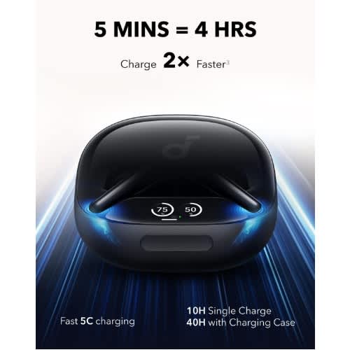 Anker Soundcore Liberty 4 Pro By Anker, Noise Cancelling Wireless Earbuds Black - View 3