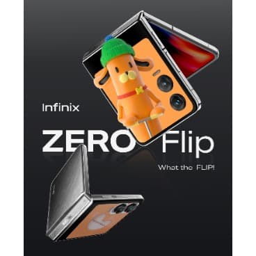 ZERO FLIP 5G - 6.9" - 512GB ROM - 16GB RAM - Dual SIM - Fingerprint - 4720mAh - Black - View 3