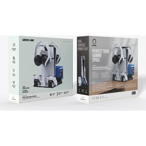 Green Lion PlayStation 5 Cooling Stand Charging Station - White Ps5 - View 2