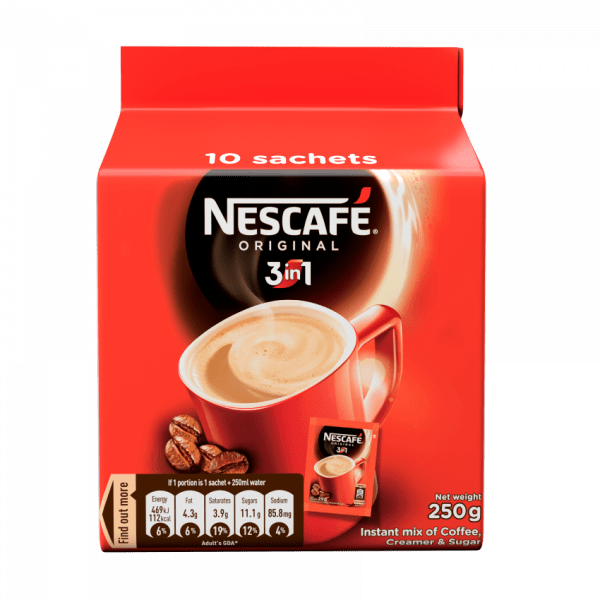 Nescafe Original 3in1 Coffee-250g X 10 Sachets - View 1