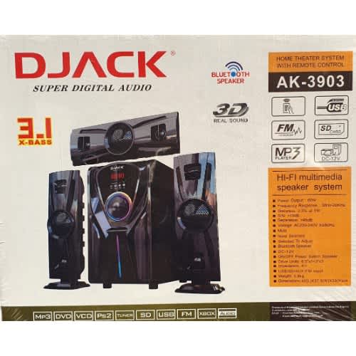 Djack Ak-3903 3.1 Channel Hi-fi Multimedia Home Theater System – Super Digital Audio Surro - View 2