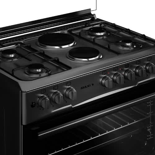 4 Gas Burner 2 Electric Plate Gas Cooker - Inox - View 4