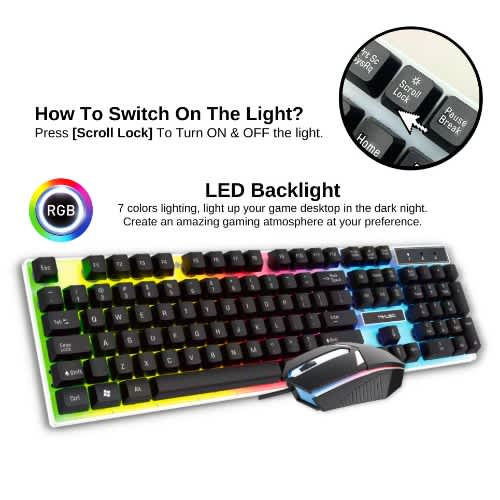 Mechanical Wired Luminous Gaming Keyboard And Mouse Perfect Set - View 2