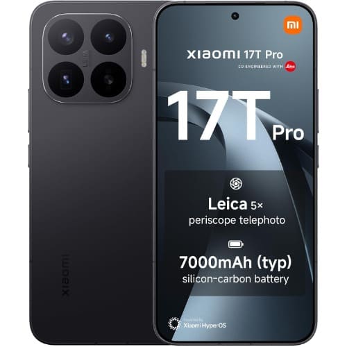 17T Pro 5G - 6.83" - 1TB ROM - 12GB RAM - Dual SIM - Fingerprint - 7000mAh - Black