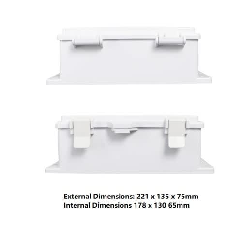 Waterproof Electrical Junction Box – 221 X 135 X 75mm Outdoor Plastic Enclosure Box - View 4