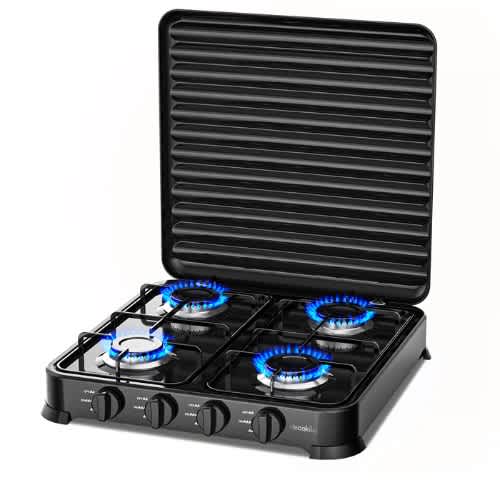 4 Burner Tabletop Gas Stove Auto Ignition Gas Cooker Anti - Rust - View 2