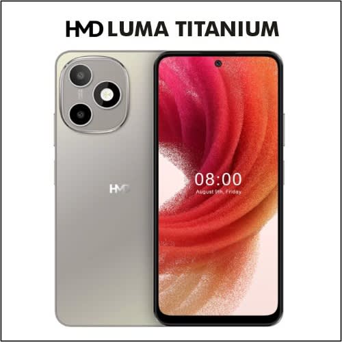 HMD Luma - 4+4GB RAM - 128GB ROM - 50mp Camera - Android 15 - 5000mah - Titanium - View 2