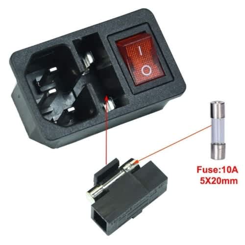 AC-01 3-in-1 Power Socket Light+Switch+Fuse - View 2