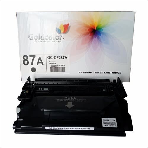 Goldcolor 87a Black Toner Cartridge (cf287a) For HP Replacement