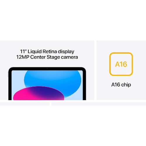 iPad 11" A16 CHIP - 256GB ROM - 6GB RAM - Wi-Fi Only - 2025 Model - 45W Battery - Yellow - View 3