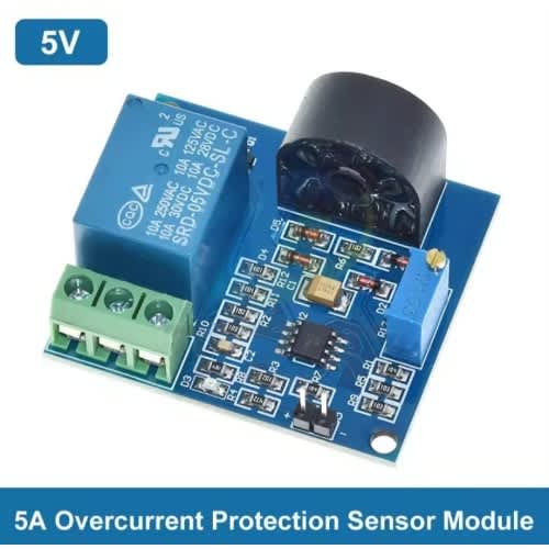 5A 5V Over-Current Protection Relay Module - View 2