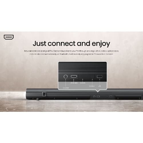HS 212 2.1Ch 120W Soundbar With Wireless Subwoofer - View 5
