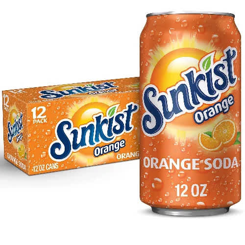 Sunkist Orange Soda - 12 Fl Oz - Pack Of 24