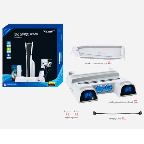 Dobe High-quality Multi-function Cooling & Charging Dock With Led Light For Ps5 / New Ps5 - View 3