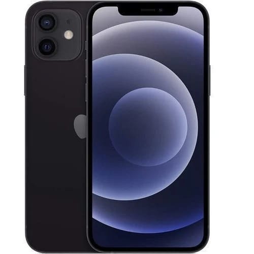 iPhone 12 - 6.1" -64GB ROM - 4GB RAM - Single Sim - 2815mah - Pouch & Screen Protector - Black