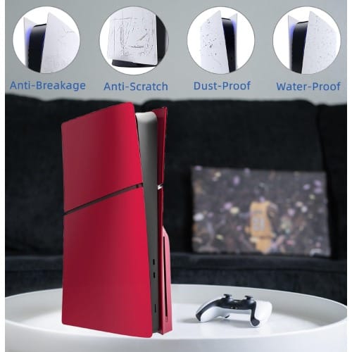 Cover Plates For Ps5 Slim- Compatible With Playstation 5 Slim Faceplate Volcanic- Red - View 4