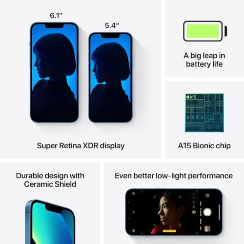 Iphone 13 - 6.1"- 5g - 128GB ROM - 4GB RAM - Super Retina - Oled - 3240mAh - View 2