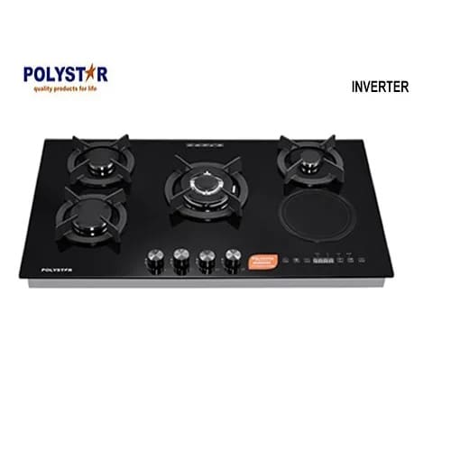 4 Burner Gas + 1 Electric Hotplate - Built-in Cabinet Hob Inverter - View 3
