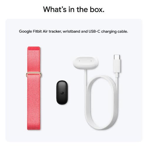 Fitbit Air - Screenless Fitness And Health Tracking - Android And Ios - Raspberry Red - View 2