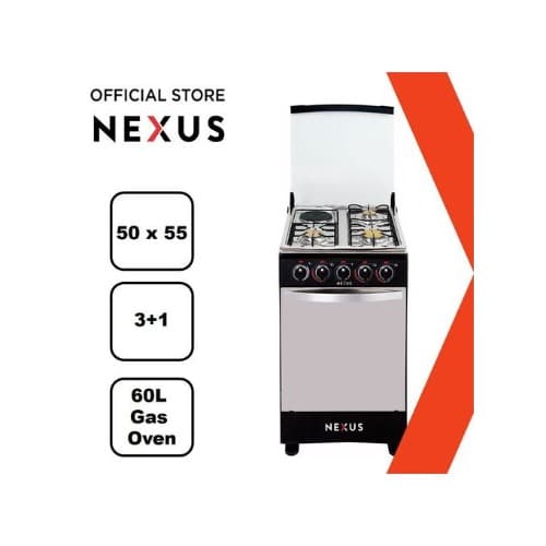 3 Gas + 1 Electric Burner Standing Gas Cooker With Oven - Nx-5055 - 50X55cm