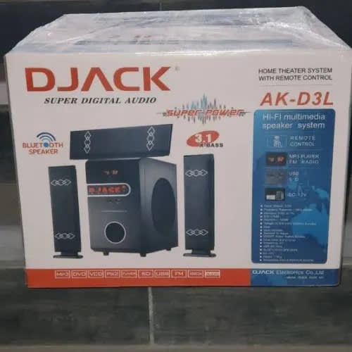 Djack Super Powerful Bluetooth Home Theatre System (d3l) - Black - View 3