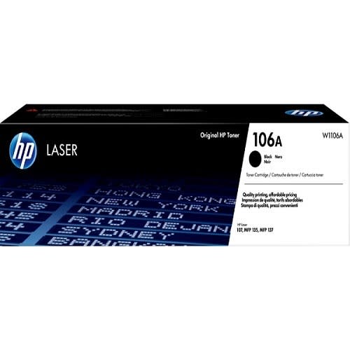 106a Original Laser Toner Cartridge (w1106a) - Black - View 3