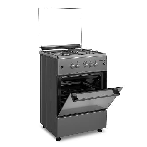 3gas + 1 Electric Standing Gas Cooker With Oven & Grill - 6060 M4 - 60x60cm - Inox - View 3