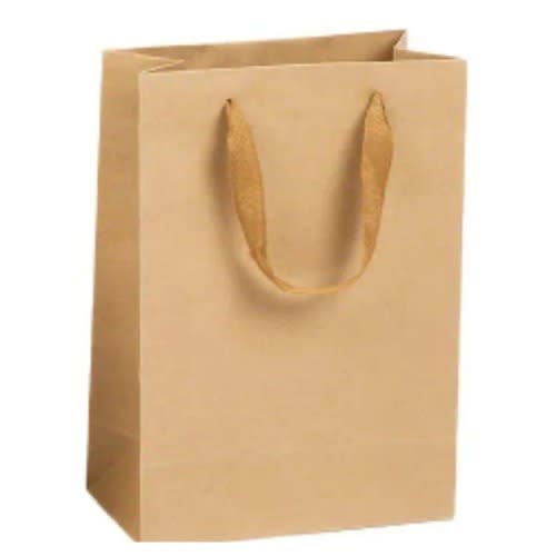 Portrait Craft Paper Bags With Imported Ribbon Rope – A3 Size- 12×5×17 Inch- 100pcs - View 2