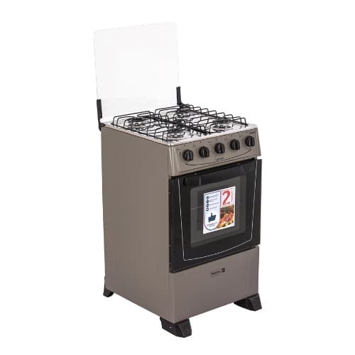 50x50cm 4 Gas Burner Cooker With Oven - Inox - View 1
