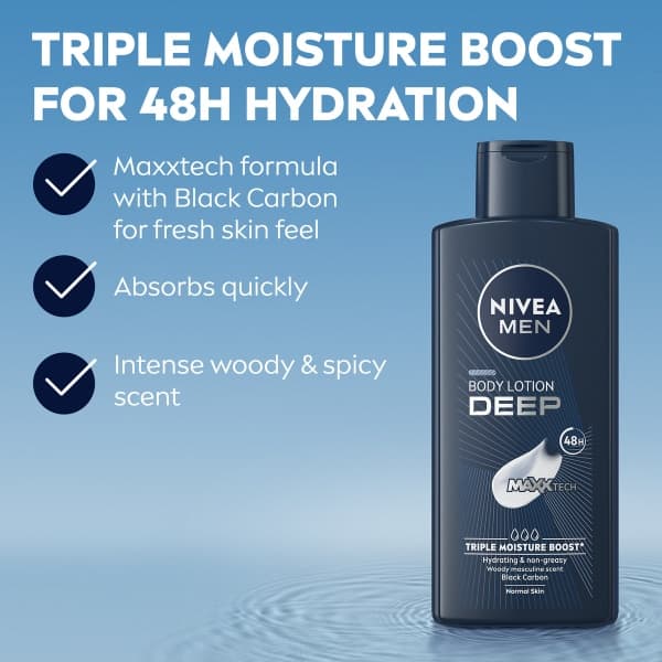 Men's Deep Body Lotion - 400ml - Pack Of 2 - View 5