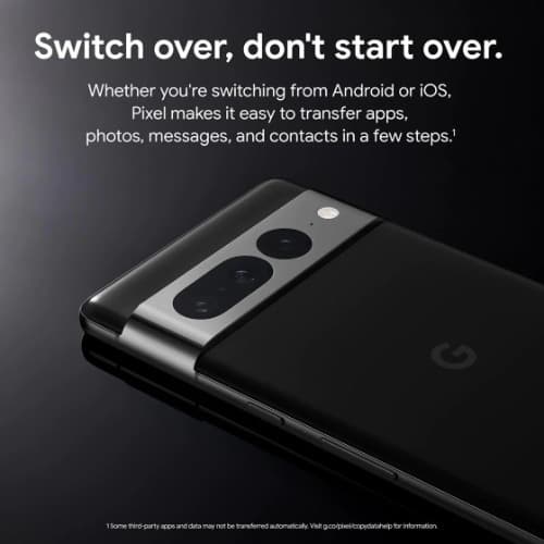 Pixel 7 Pro 5G - 6.7" - 128GB ROM - 12GB RAM - Nano SIM - 5000mAh - Obsidian - View 3