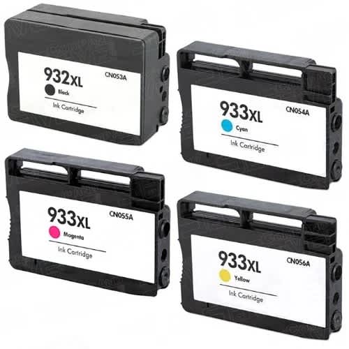 932xl & 933xl Ink Cartridge Set - 4 Pieces