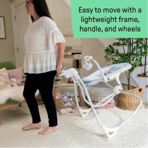 Simple Comfort Lightweight Compact 6-speed Multi-direction Baby Swing - View 7