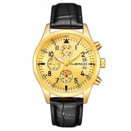 Chronograph Leather Wristwatch