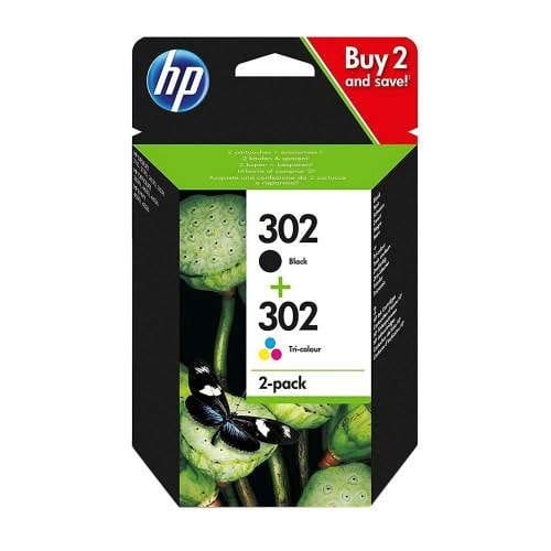 302 Combo 2 Pack Black And Tri-colour Inkjet Cartridges - x4d37ae
