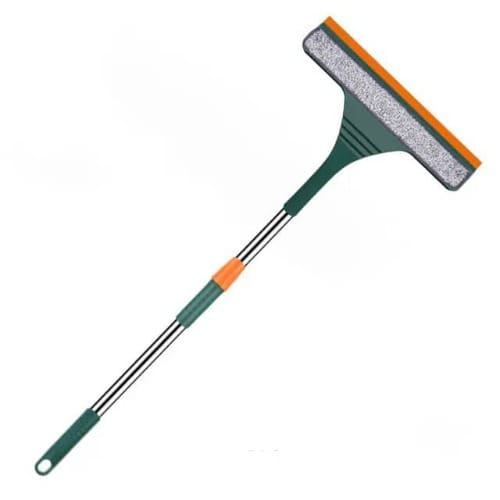 Long Handle Window Washing Microfiber Brush For Walls & Bathroom Glass Cleaner
