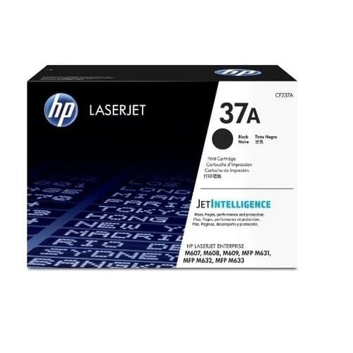 37a - cf237a Black Toner Cartridge For Hp Laserjet M607, M608, M609, Mfp M633, Series - View 1